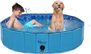 Portable Pet Dog Pool door NHILES