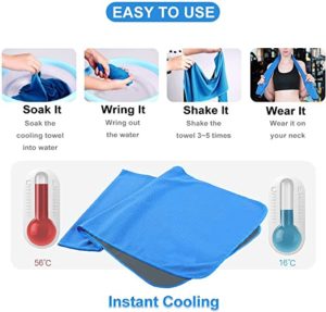 4-Pack Microfiber Verkoelende Handdoek van Sukeen