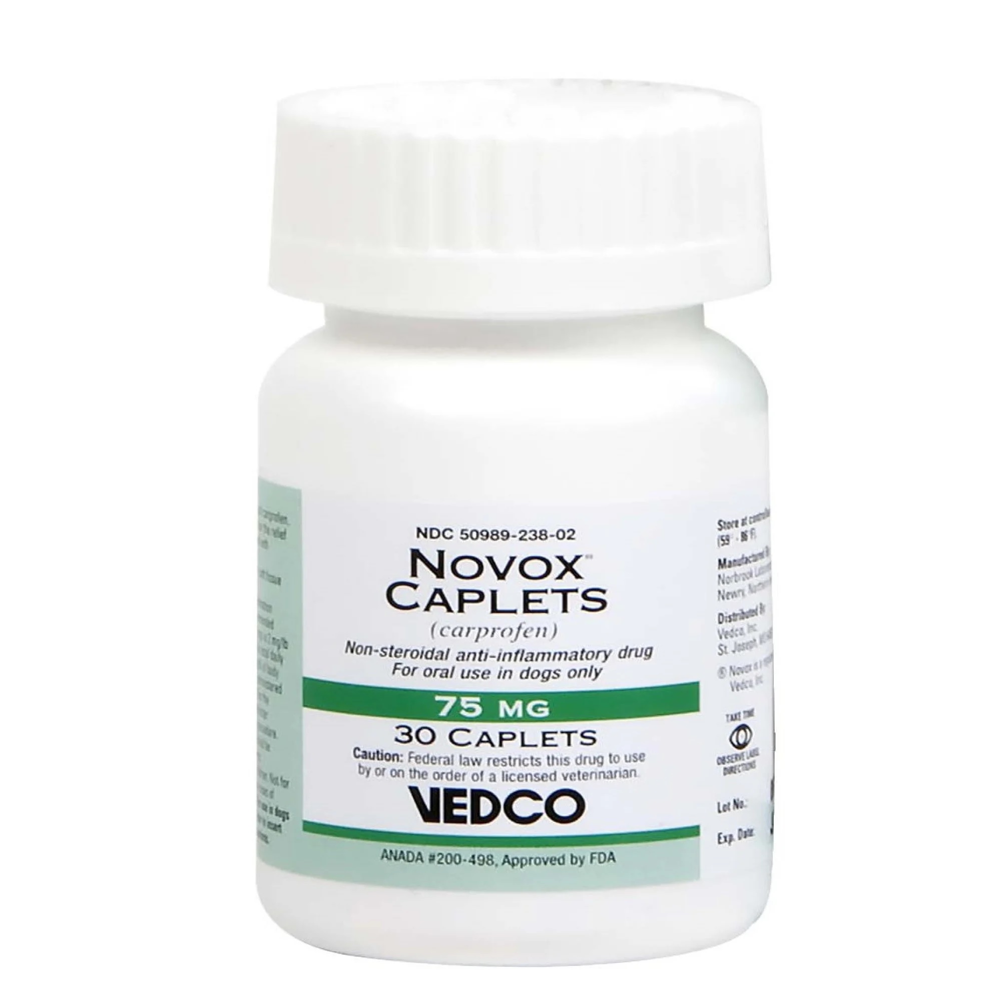 Novox Caplets 75 mg Petco