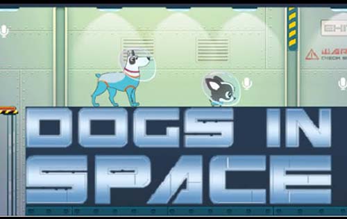Honden in de ruimte Gratis Hondenspel Online
