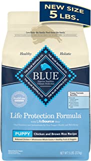 Blue Buffalo Life Protection Formula Natuurlijke puppy droog hondenvoer, kip en bruine rijst 5-lb proefformaat zak
