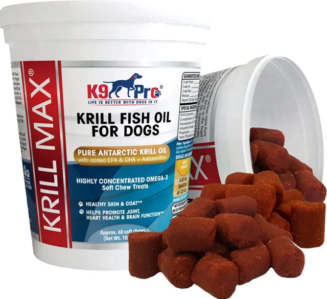 Krill Olie voor honden omega bites