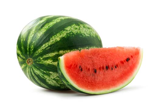 Hoe ziet een watermeloen eruit
