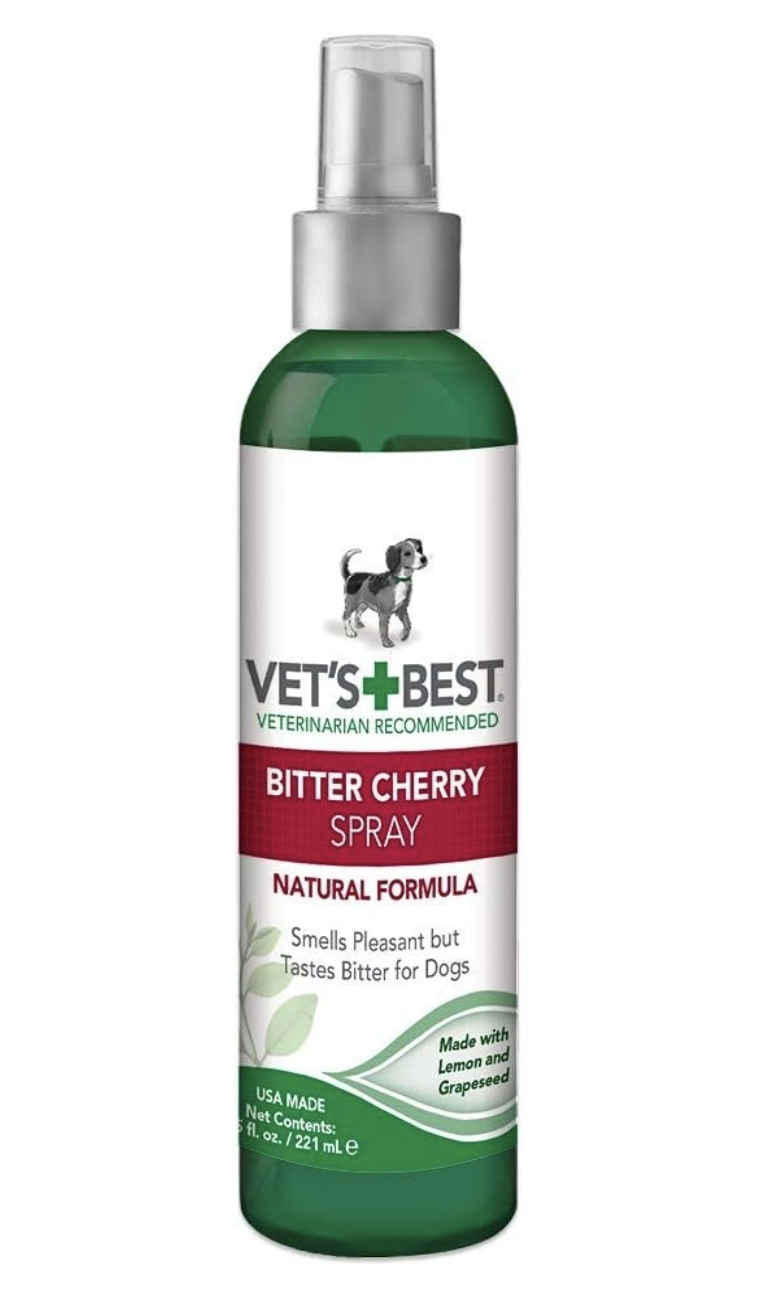 5. Vet's Beste Bitter Cherry Spray No Chew Dog Deterrent