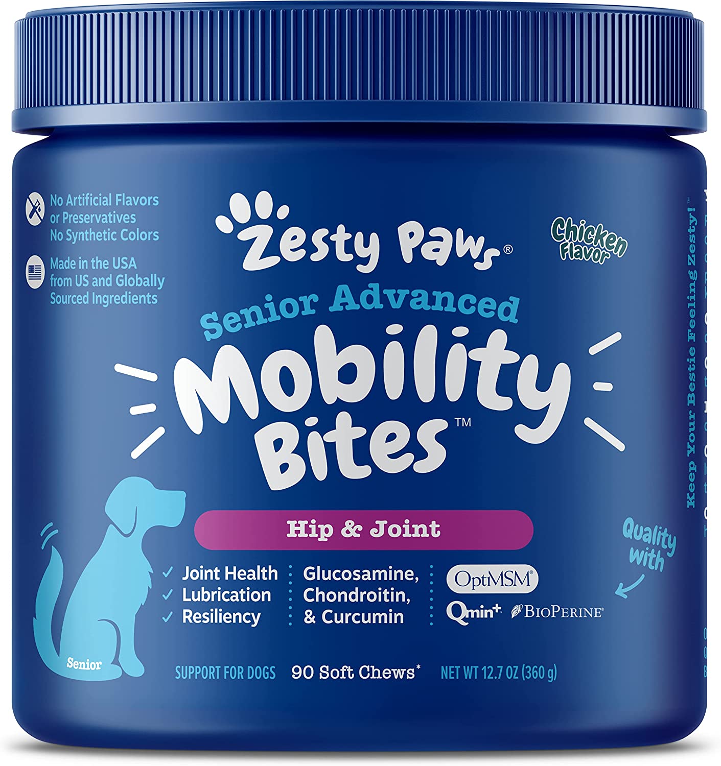7. Zesty Paws Senior Advanced Mobility Bites