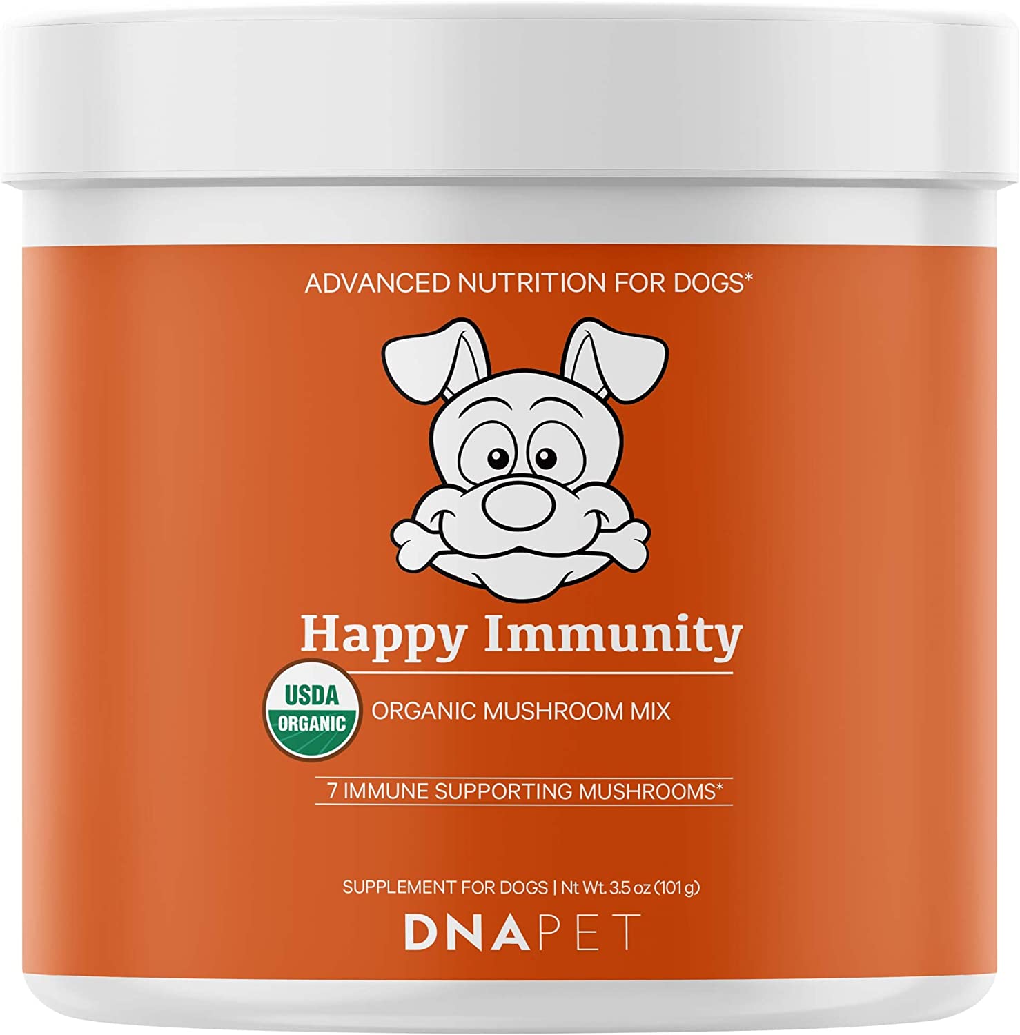 3. DNA PET Happy Immunity USDA gecertificeerd biologisch Cordyceps supplement voor honden