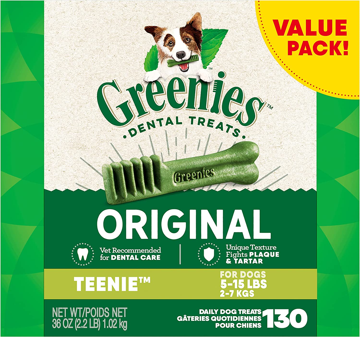 2. GREENIES Original Dog Dental Care Kauwt