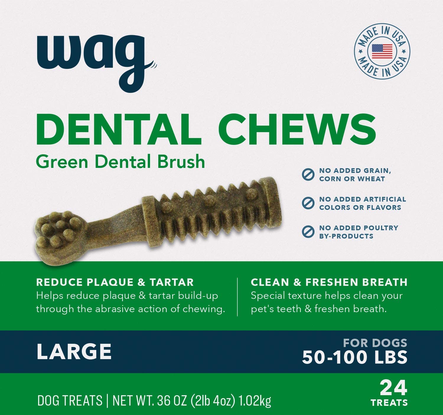 3. Amazon Brand - Wag Dog Dental Chews