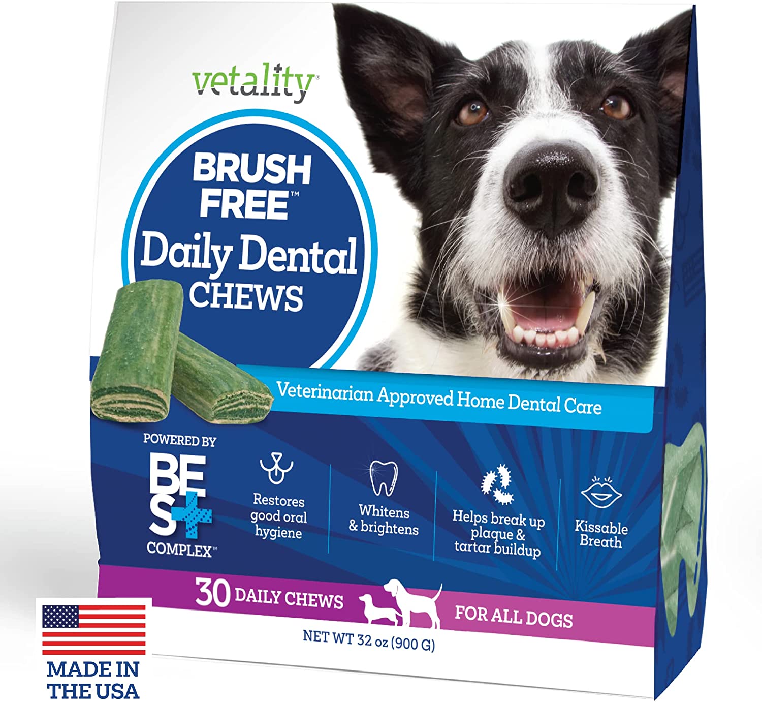 5. Vetality Brush Gratis dagelijkse tandheelkundige zorg kauwt