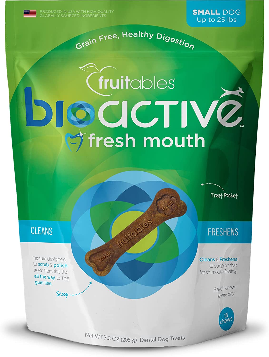 10. Fruitables Bioactive Fresh Mouth Dental Chews