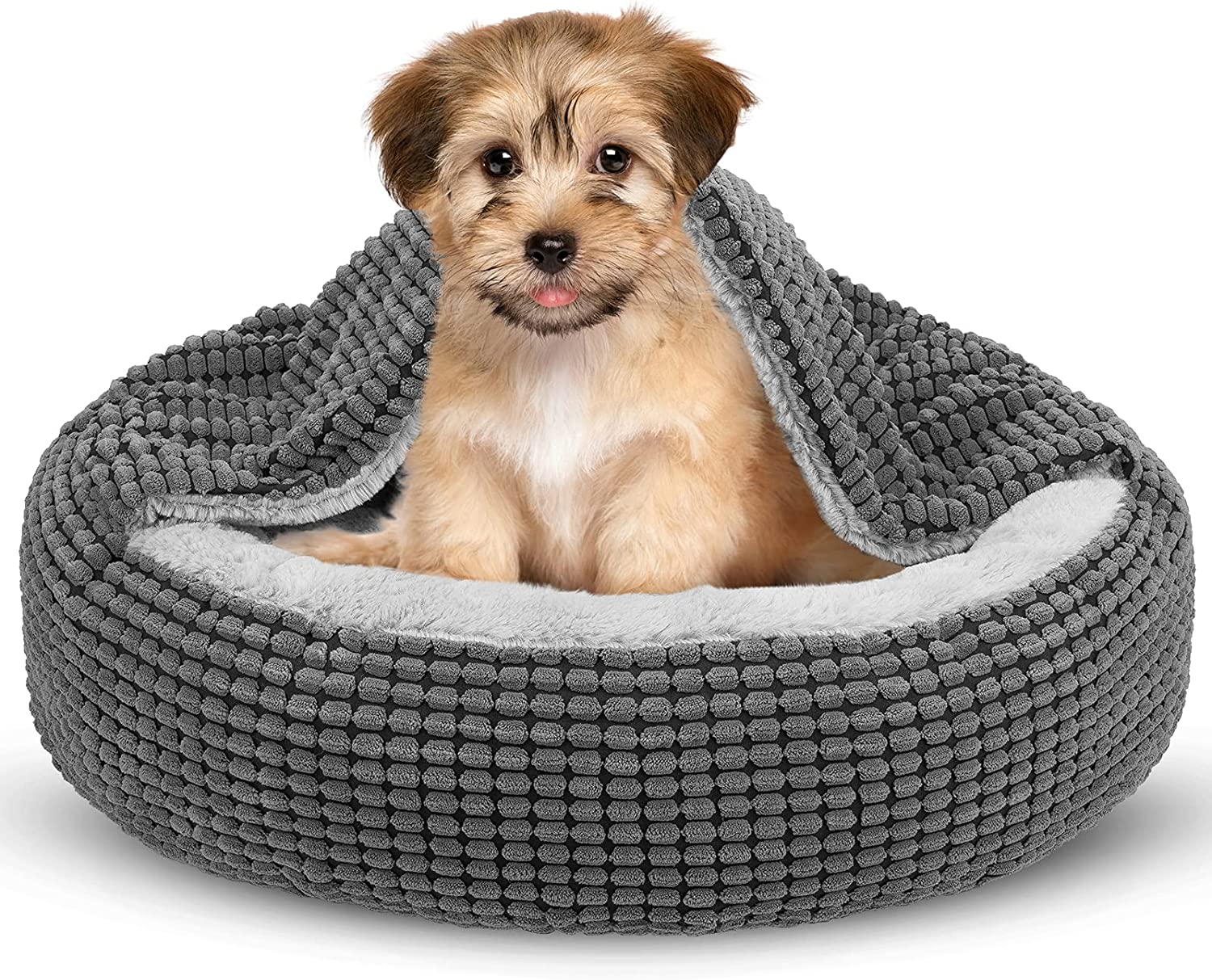 Siwa Mary Small Dog Bed met aangehechte deken