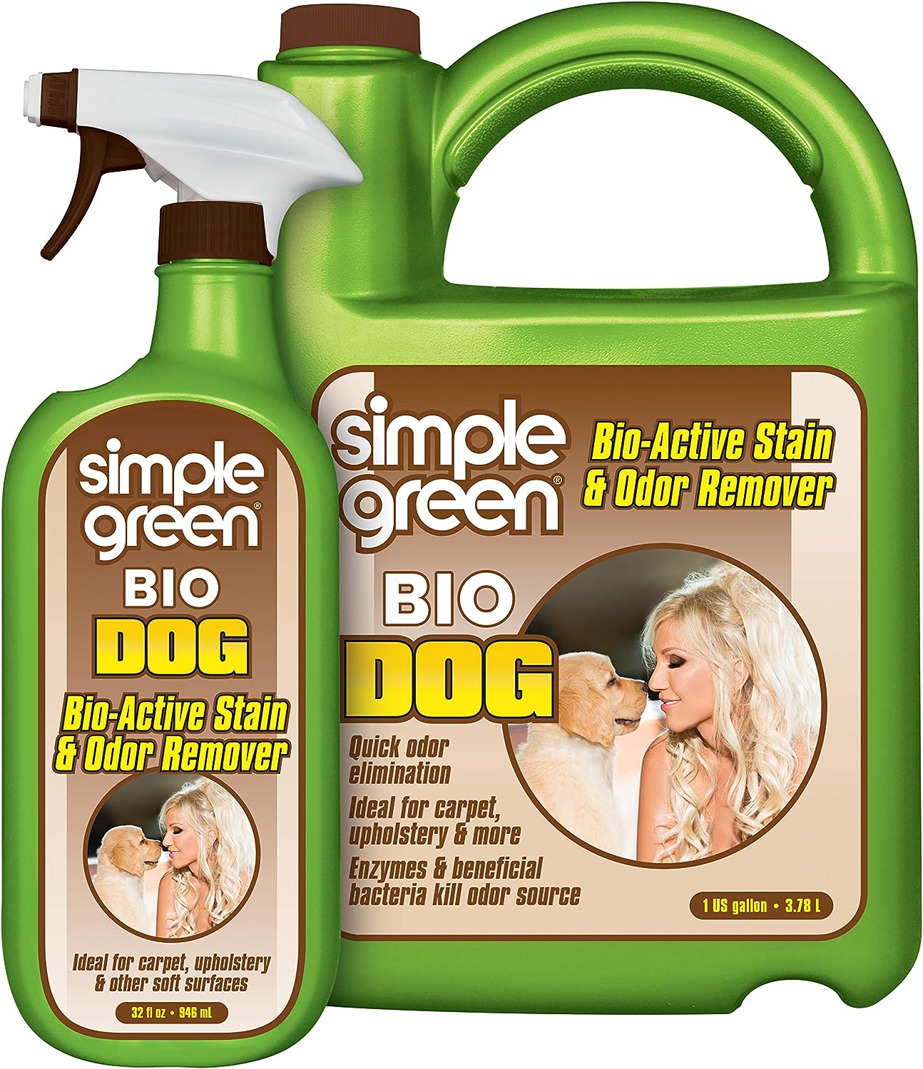Eenvoudige groene bio hond actieve vlek & geurverwijderaar