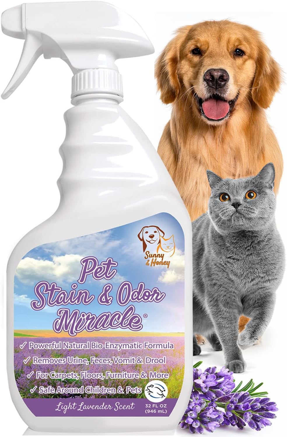Sunny & Honey Pet Stain &; Geur Miracle