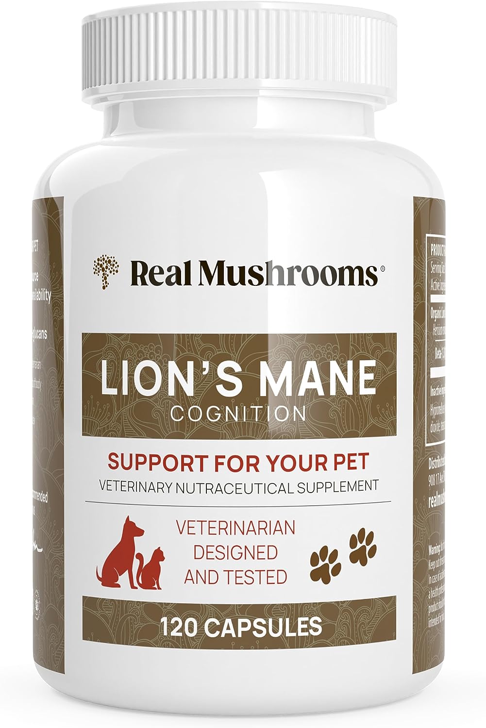 Echte Paddestoelen Lions Mane Pet Support Mushroom Supplement