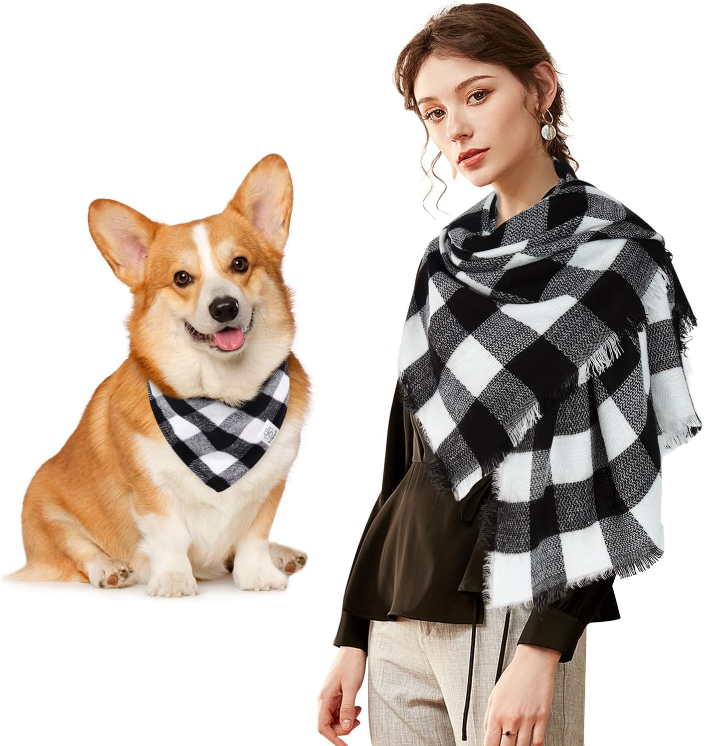 E-Clover Dog Bandana en menselijke sjaal