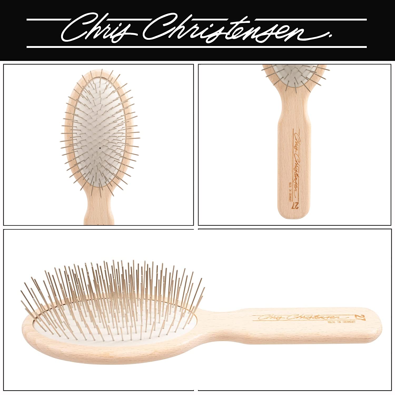 Chris Christensen Hondenborstel, 27 mm Ovale Pin Brush