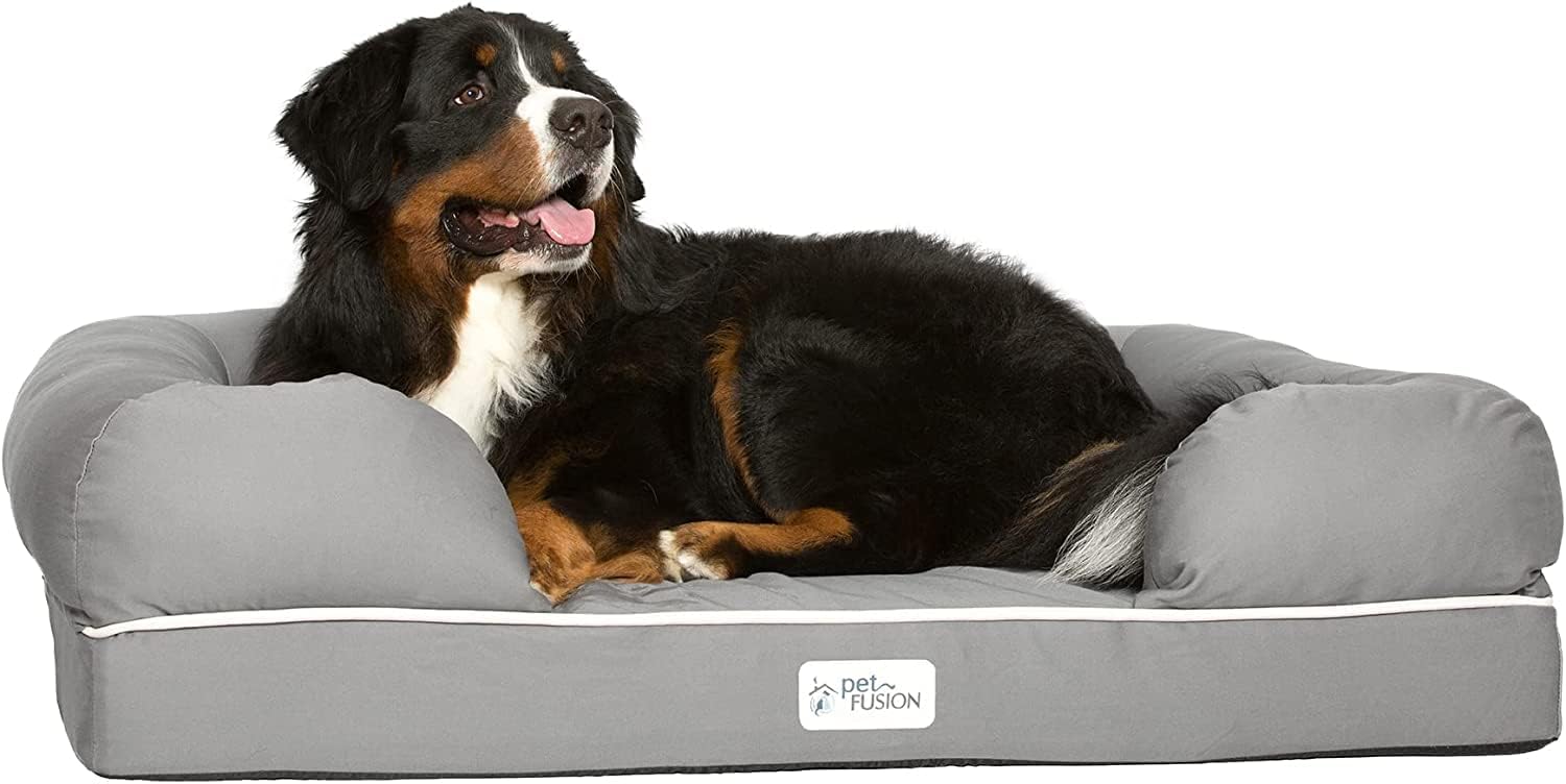 PetFusion Ultimate Lounge Traagschuim Bolster Hondenmand