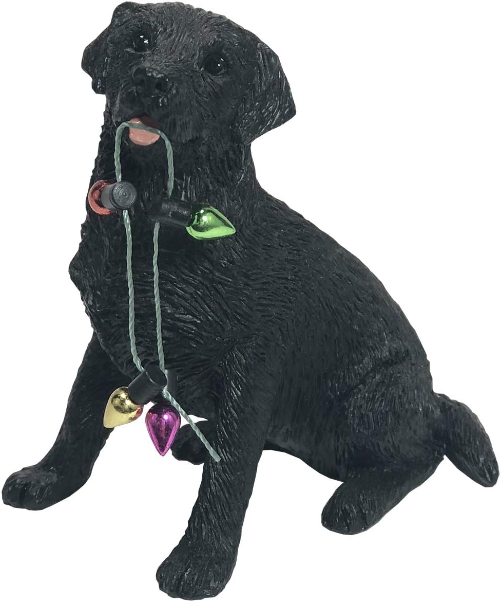 Sandicast Hond met Kerstverlichting Ornamenten