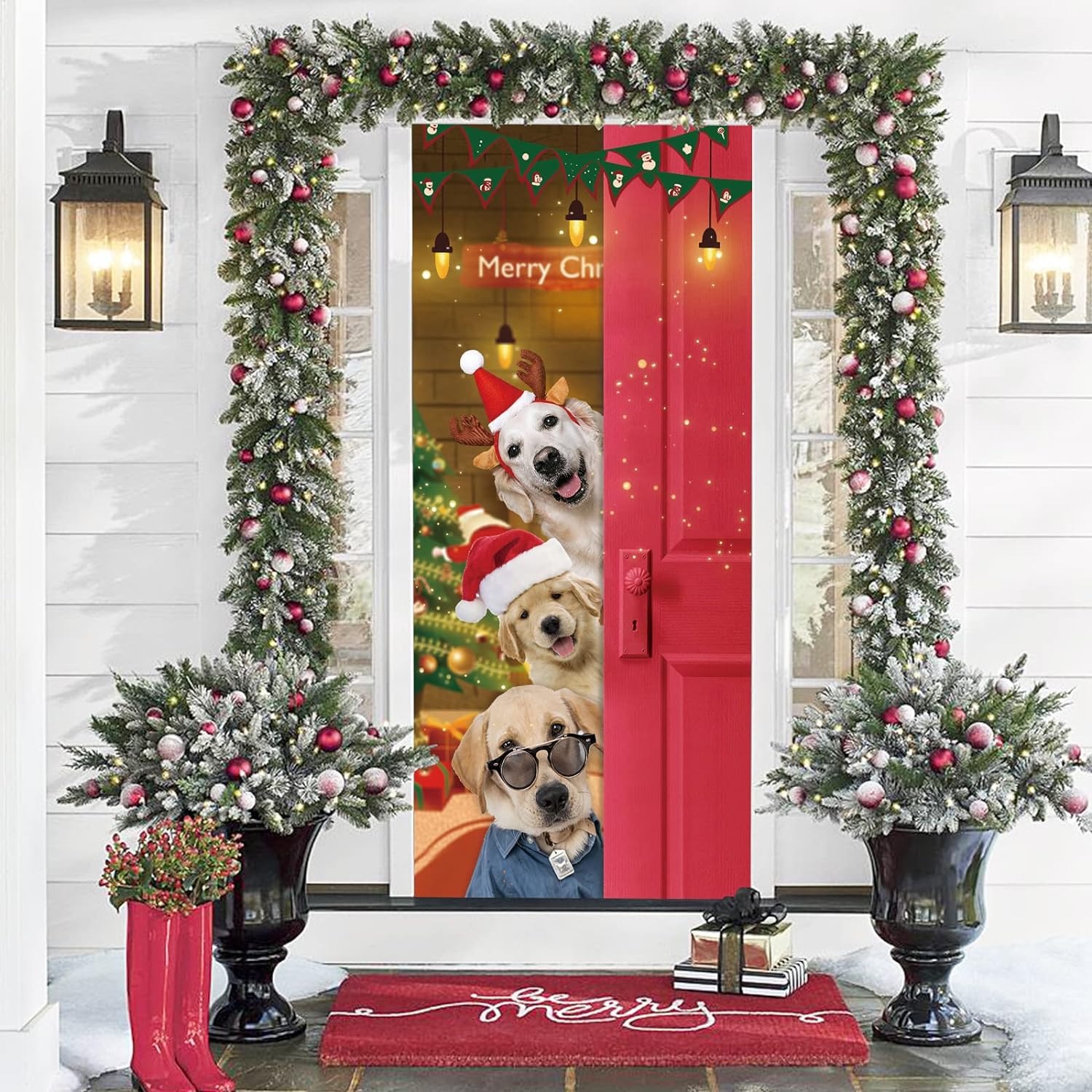 Kirynurd Merry Christmas Hond Deur Cover