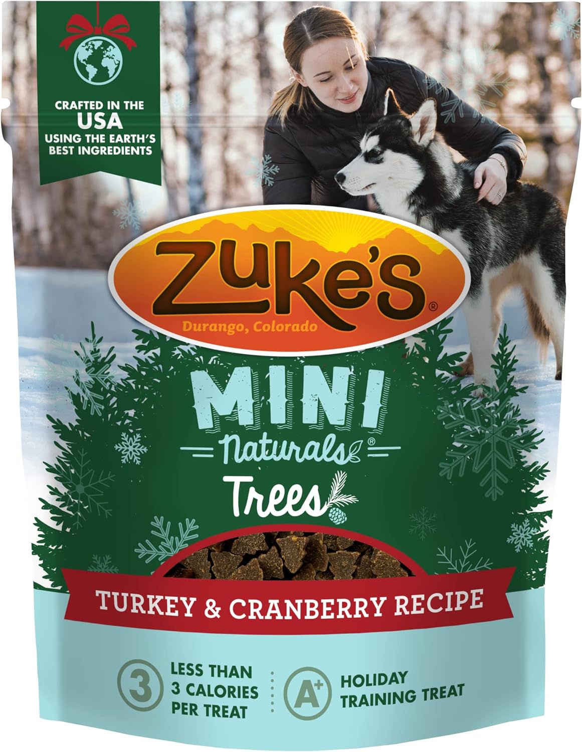 Zuke's Mini Natuurlijke Vakantiebomen Turkije & Cranberry