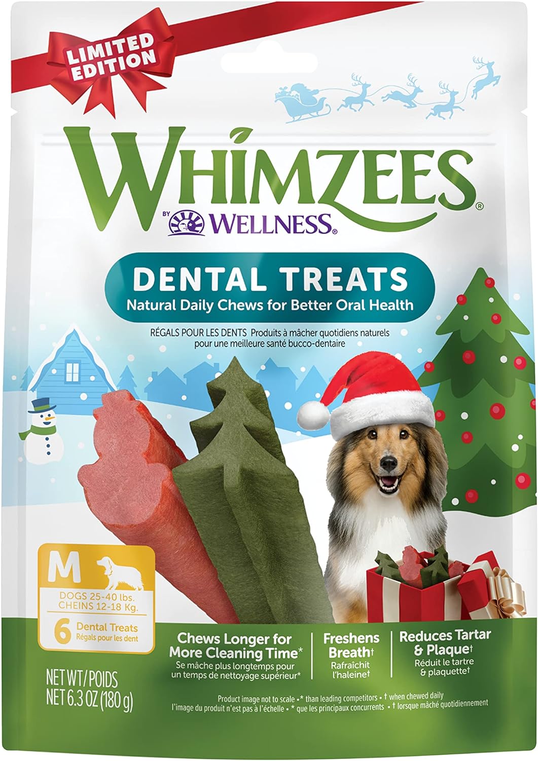 Whimzees van Wellness Holiday Dental Chews