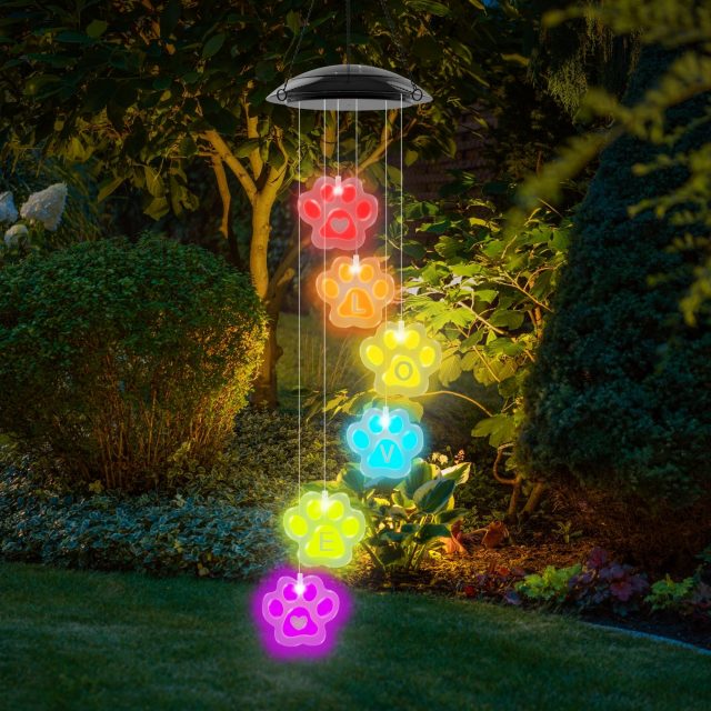 iHeartDogs regenboog brug tuin gong