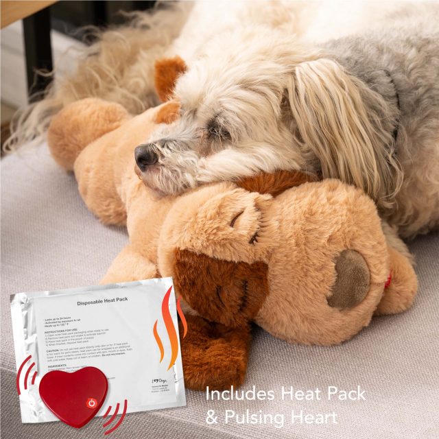 iHeartDogs Heartbeat Puppy Comfort Knuffelaar voor Hondenangst