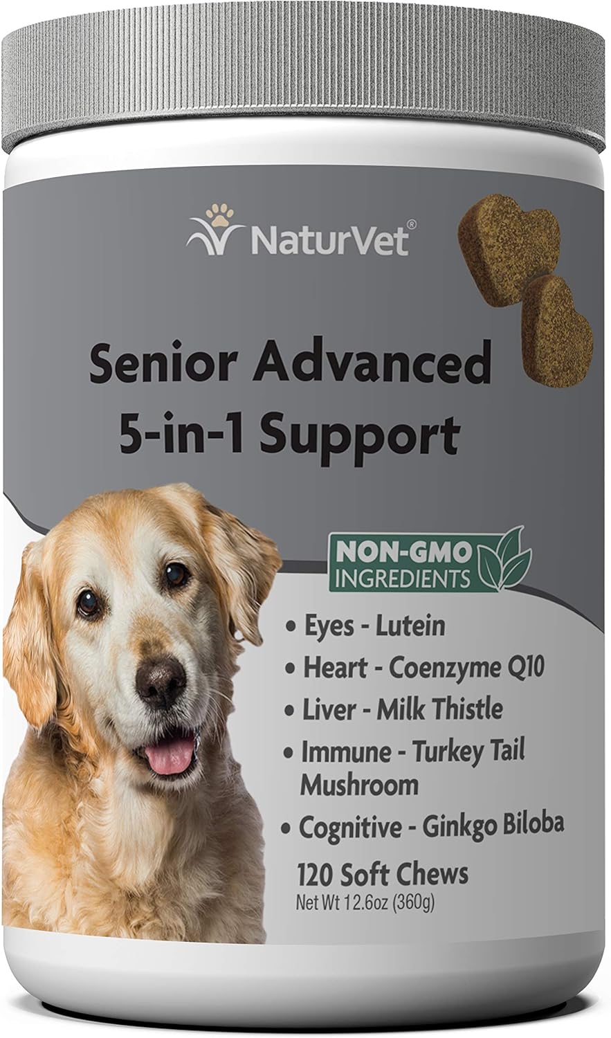 NaturVet Senior Advanced 5-in-1 Supplement voor hulphonden