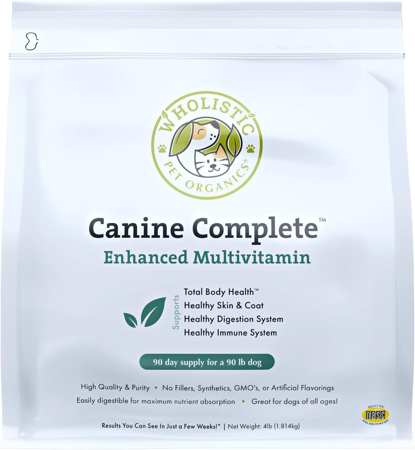 Wholistic Pet Organics Canine Complete: Multivitamine voor honden