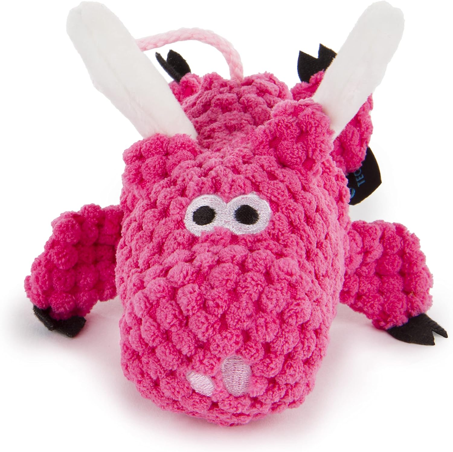 goDog Checkers Just for Me Flying Pig Squeaky Pluche Hondenspeelgoed - Roze
