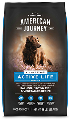American Journey Active Life Formula Recept voor zalm, bruine rijst en groenten
