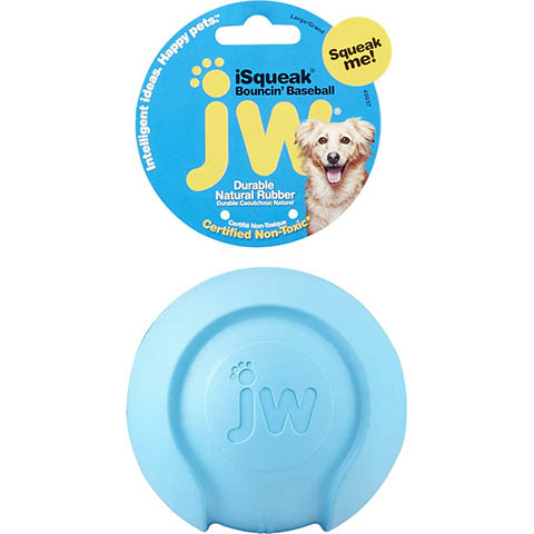 JW Pet iSqueak Bouncin' Honkbal Hondenspeelgoed