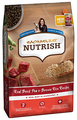 Rachael Ray Nutrish Echt rundvlees, erwt en bruine rijst Recept Hondenvoer