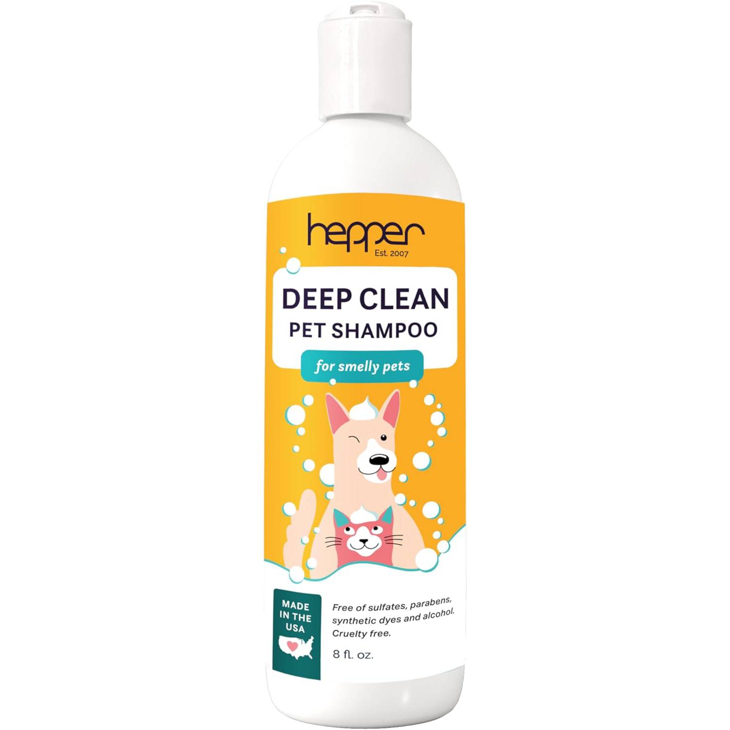 Hepper Deep Clean Pet Shampoo voor stinkende huisdieren 
