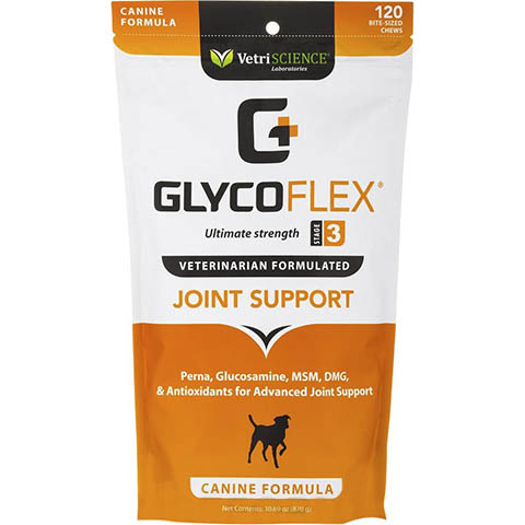 VetriScience GlycoFlex Stage III Zacht kauwen met kipsmaak Gewrichtssupplement voor honden