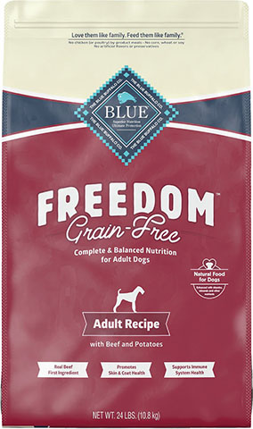6 Blue Buffalo Freedom Adult Beef Recept Graanvrij droog hondenvoer