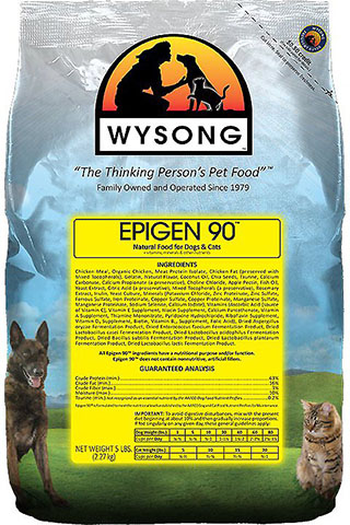 7 Wysong Epigen 90 zetmeelvrije formule graanvrij droog honden- en kattenvoer, zak van 5 lb