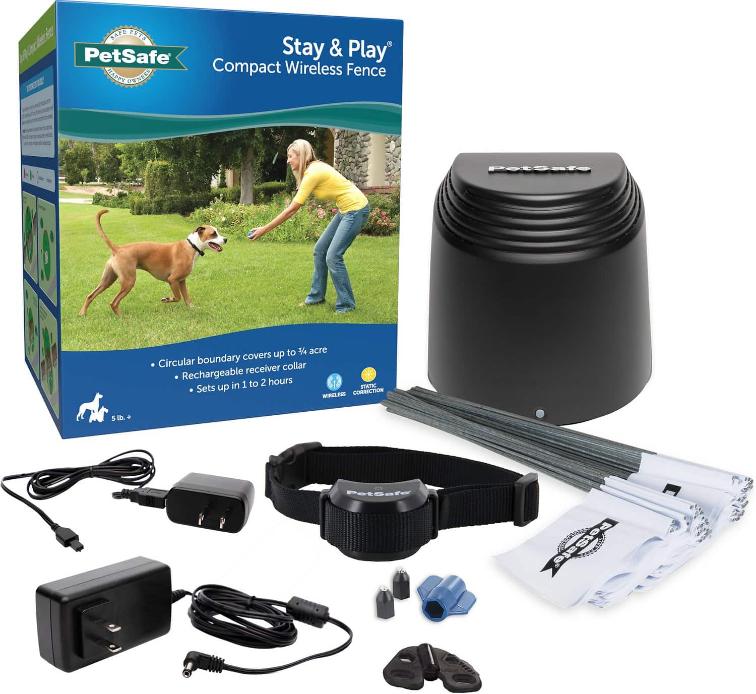 PetSafe Stay & Play compacte draadloze omheining (1)