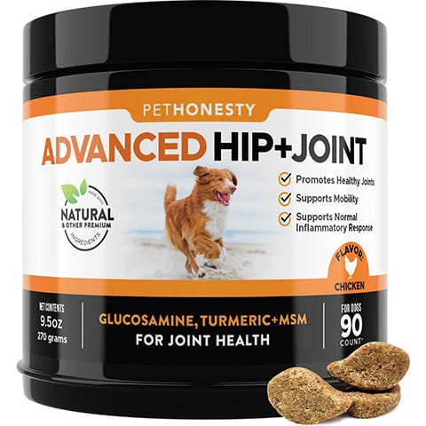 PetHonesty Advanced Hip + Joint Chicken Flavored Soft Chews Joint Supplement voor honden