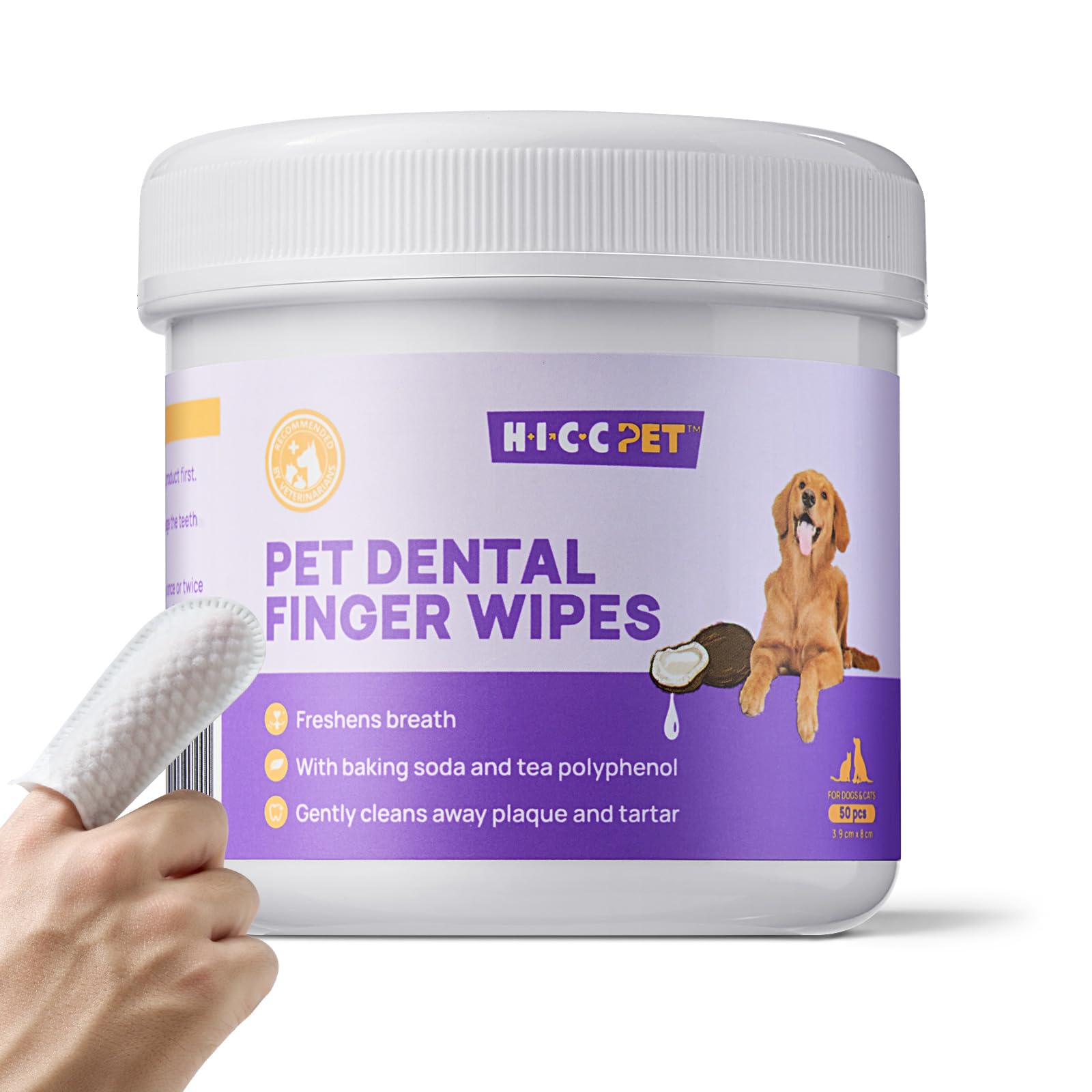 Tandenreinigingsdoekjes voor honden en katten Productafbeelding