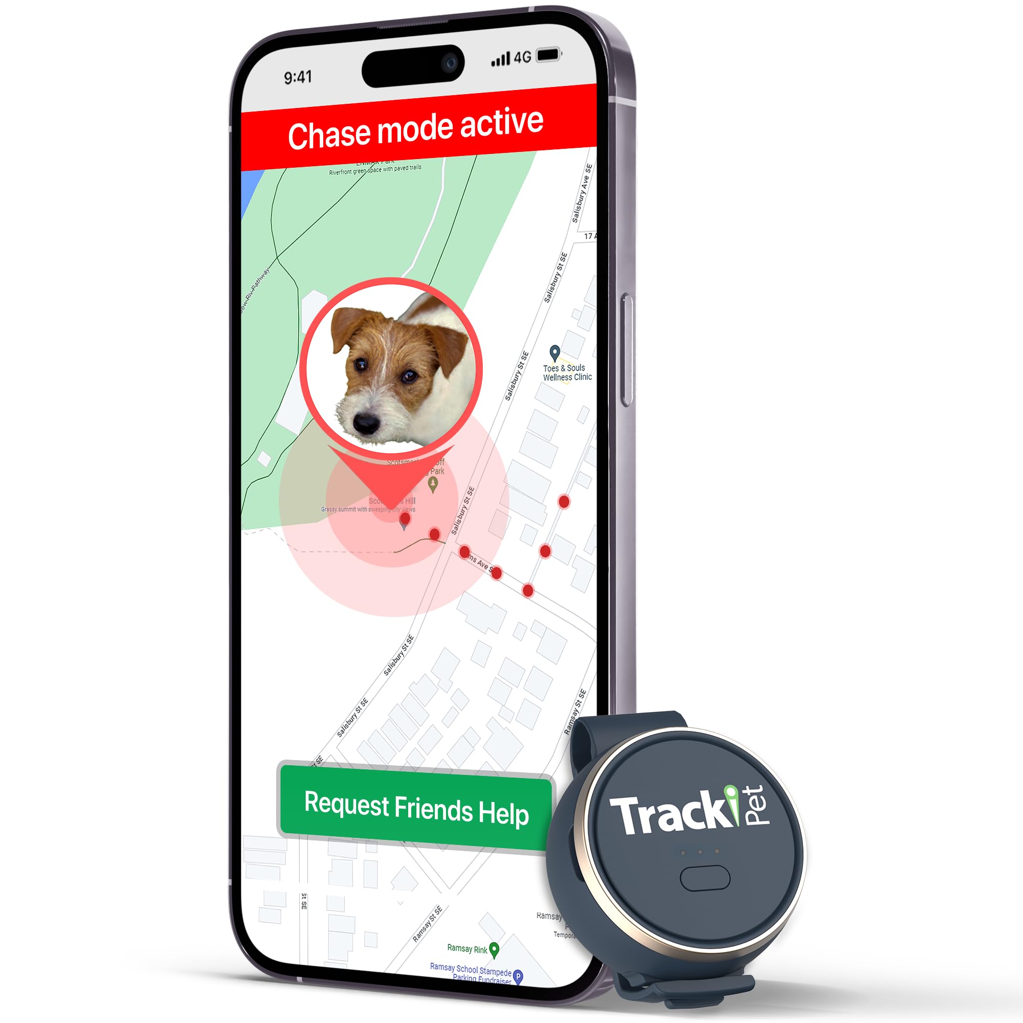 Tracki GPS-tracker voor huisdieren